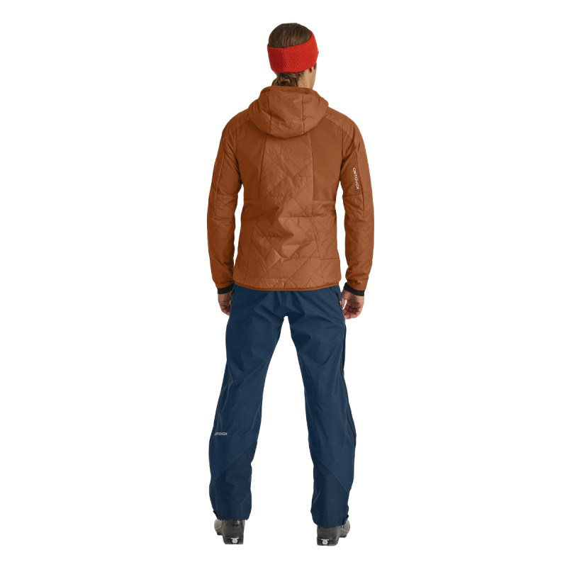 Pánska bunda Ortovox SWISSWOOL PIZ BOE JACKET  - hnedá