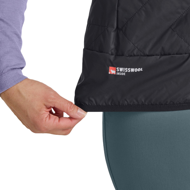 Dámska vesta Ortovox SWISSWOOL PIZ BOE VEST  - čierna
