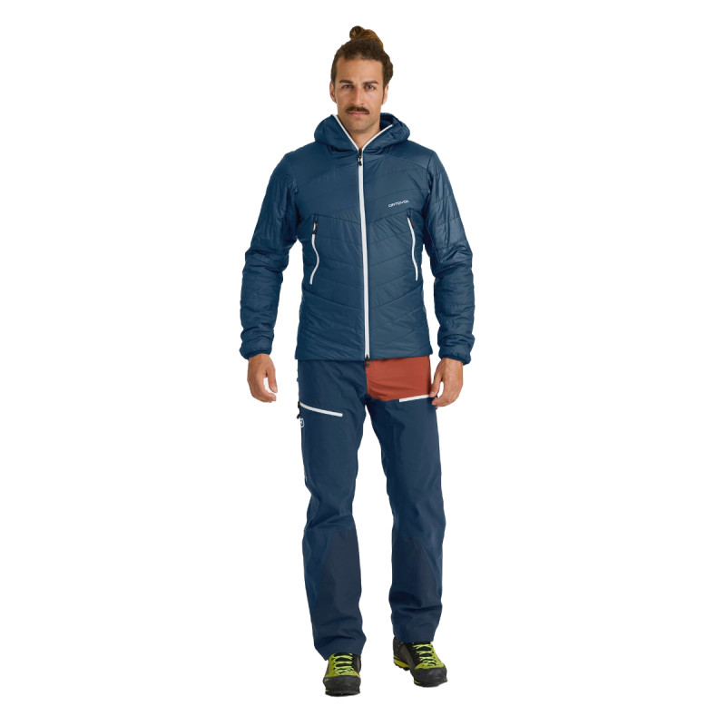 Pánska bunda Ortovox WESTALPEN SWISSWOOL JACKET  - tmavo modrá