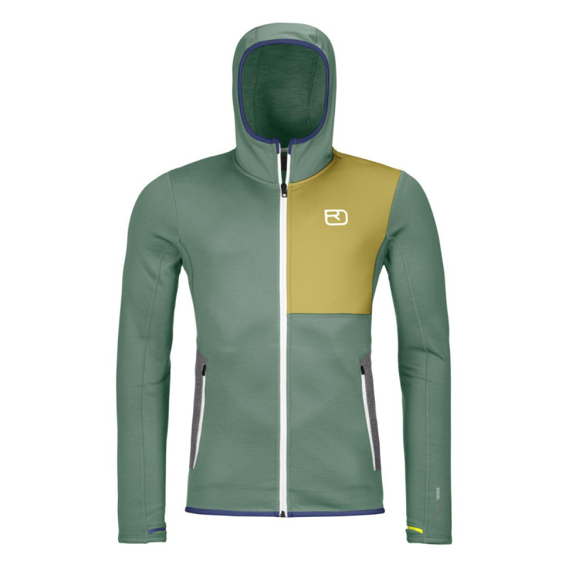 Pánska mikina Ortovox FLEECE HOODY  - zelená