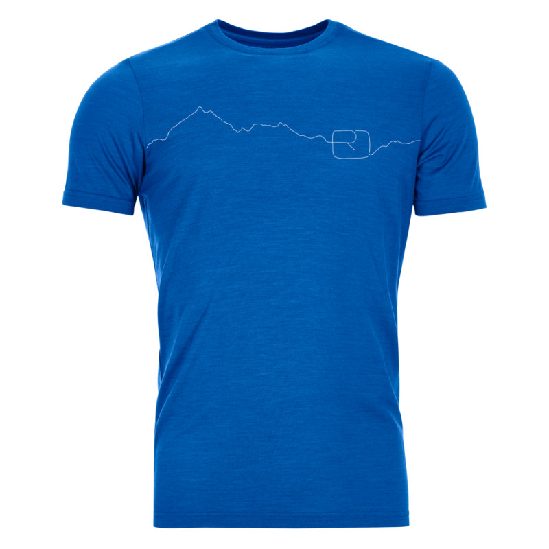Pánske funkčné tričko Ortovox 150 COOL MOUNTAIN SHORT SLEEVE  - modrá