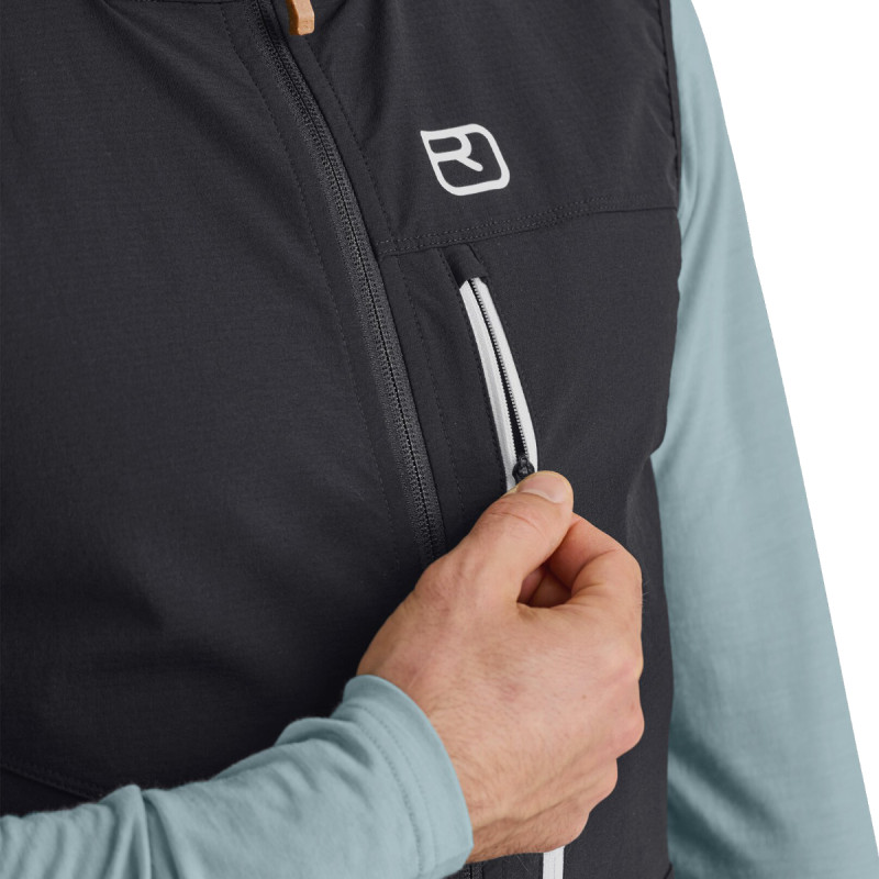 Pánska vesta Ortovox PUNTA BERRINO VEST  - čierna