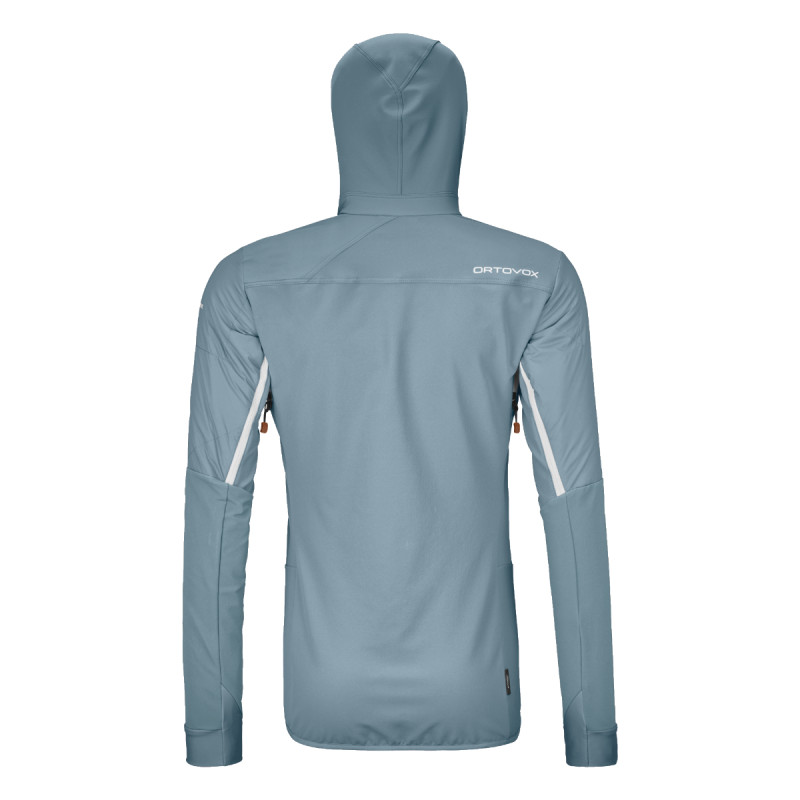 Dámska bunda Ortovox SWISSWOOL COL BECCHEI HYBRID JACKET  - svetlo modrá
