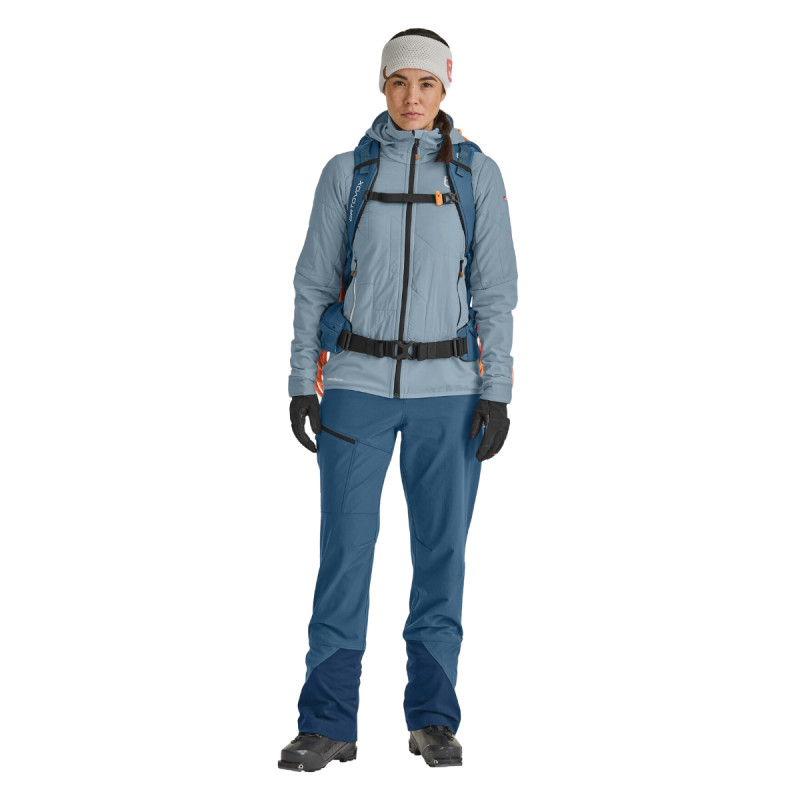 Dámska bunda Ortovox SWISSWOOL COL BECCHEI HYBRID JACKET  - svetlo modrá