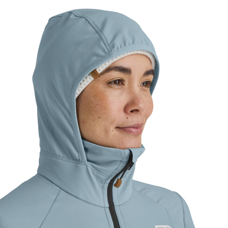 Dámska bunda Ortovox SWISSWOOL COL BECCHEI HYBRID JACKET  - svetlo modrá