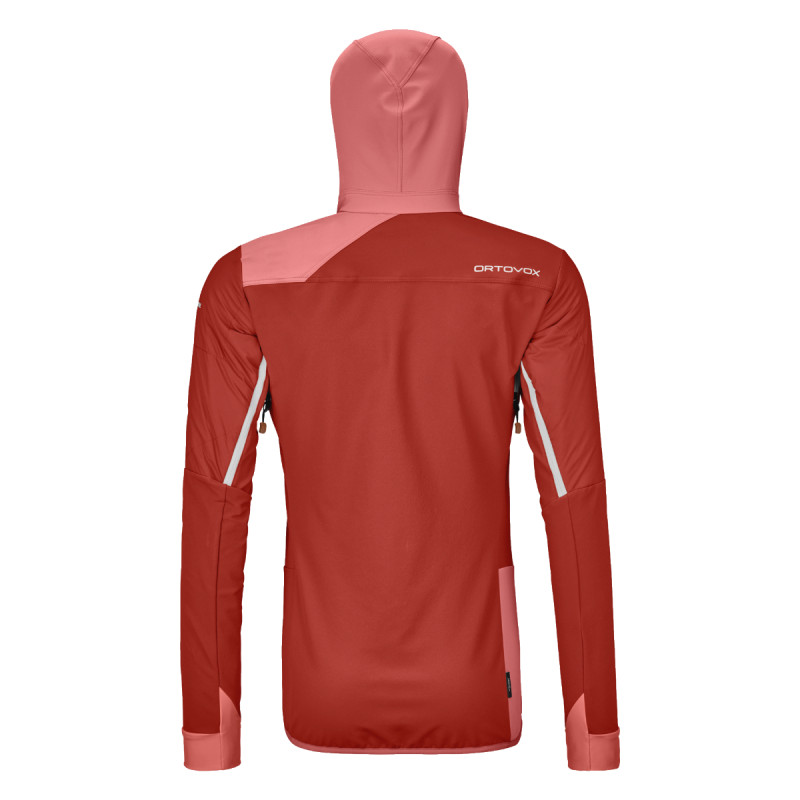 Dámska bunda Ortovox SWISSWOOL COL BECCHEI HYBRID JACKET  - oranžová