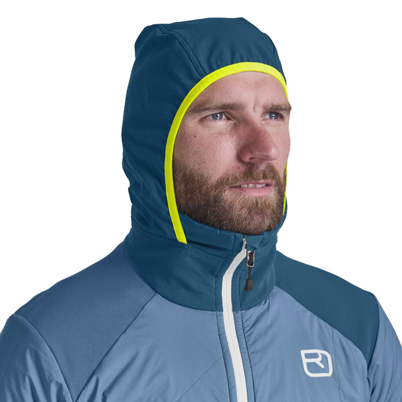 Pánska bunda Ortovox SWISSWOOL COL BECCHEI HYBRID JACKET  - tmavo modrá