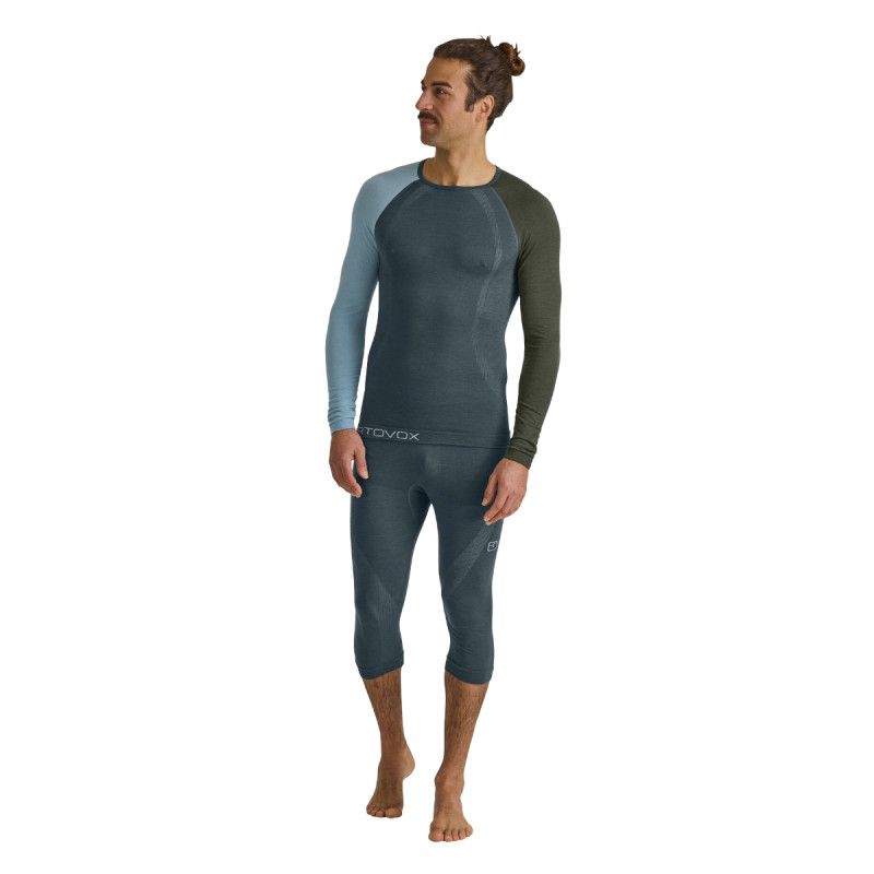 Pánské funkční tričko Ortovox 120 COMPETITION LIGHT LONG SLEEVE  - šedá
