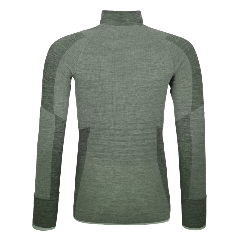 Dámske funkčné tričko Ortovox 230 COMPETITION ZIP NECK  - zelená