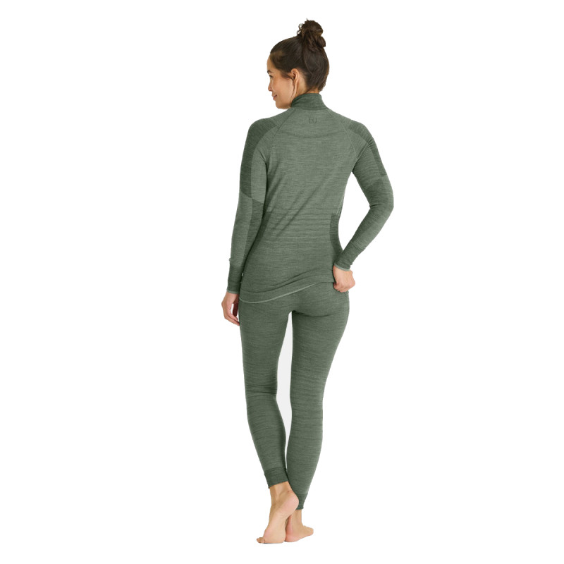 Dámske funkčné tričko Ortovox 230 COMPETITION ZIP NECK  - zelená