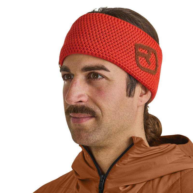 Čelenka Ortovox ROCK’N'WOOL HEADBAND  - oranžová