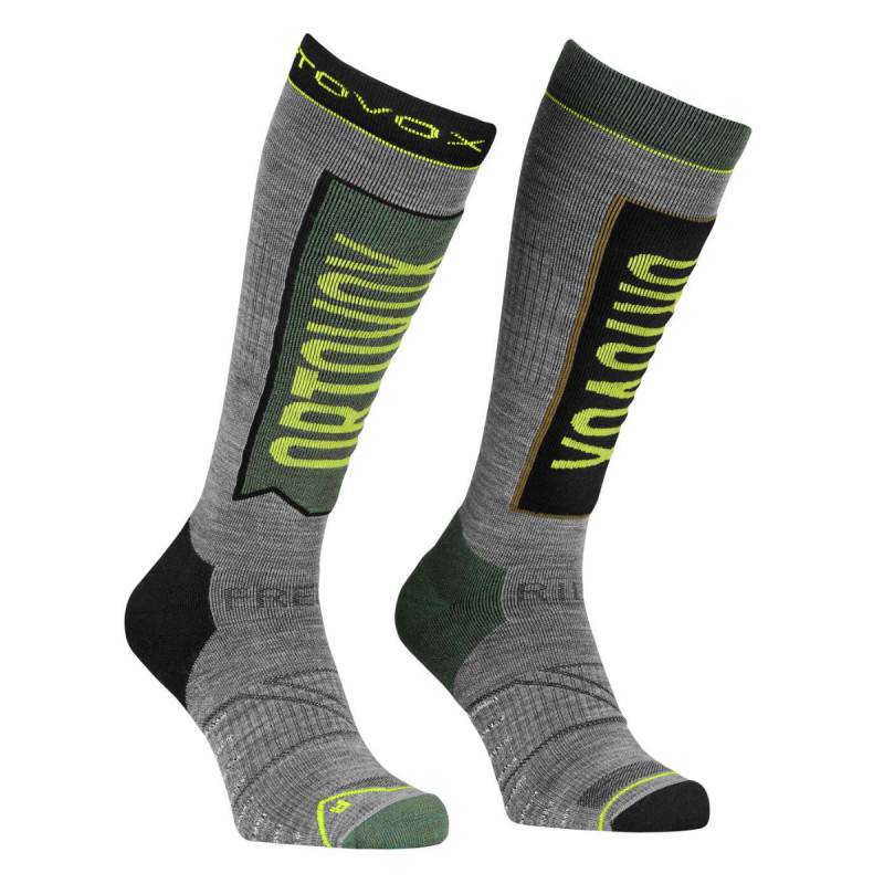 Pánske ponožky Ortovox FREE RIDE LONG SOCKS  - šedá