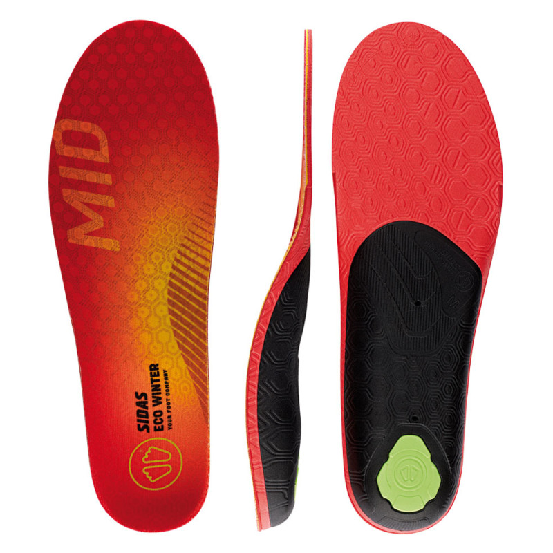 Ortopedické vložky Sidas 3FEET ECO WINTER MID  - červená