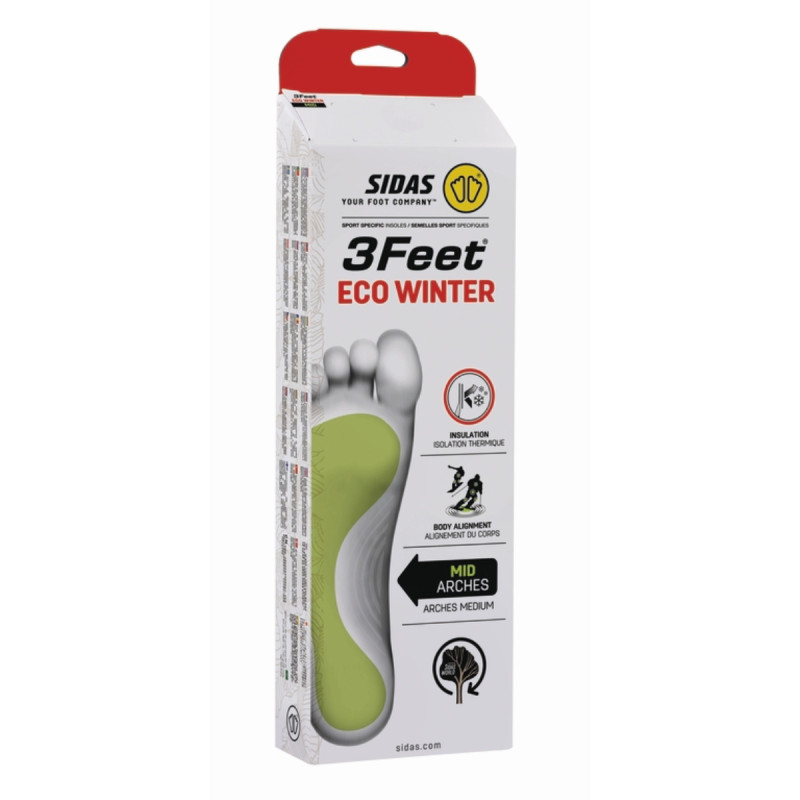 Ortopedické vložky Sidas 3FEET ECO WINTER MID  - červená