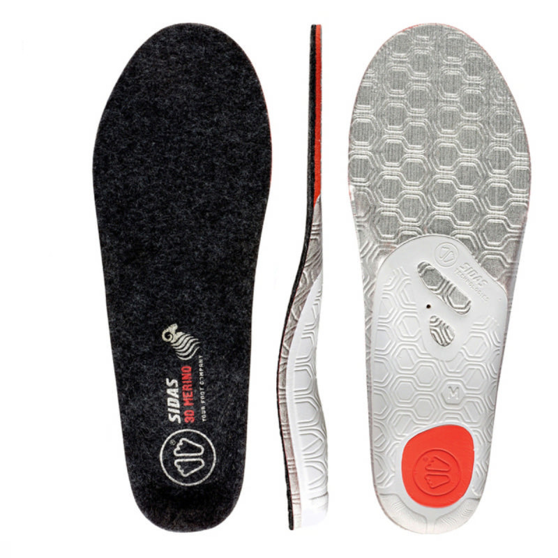 Ortopedické vložky Sidas WINTER 3D MERINO  - šedá