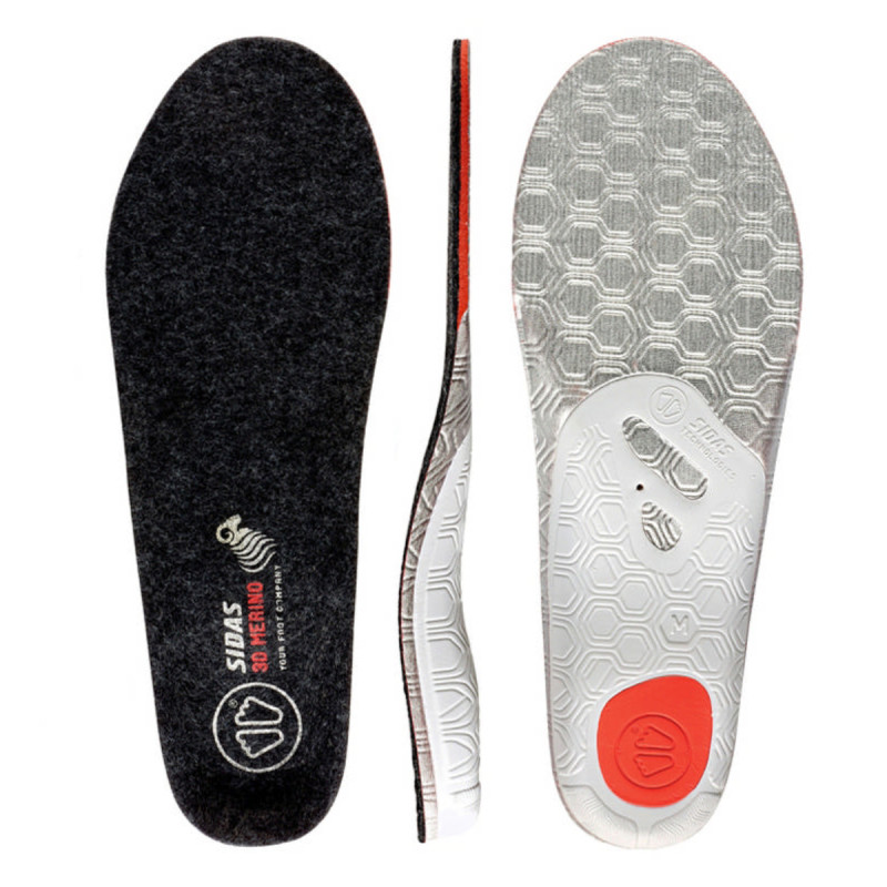Ortopedické vložky Sidas WINTER 3D MERINO  - šedá