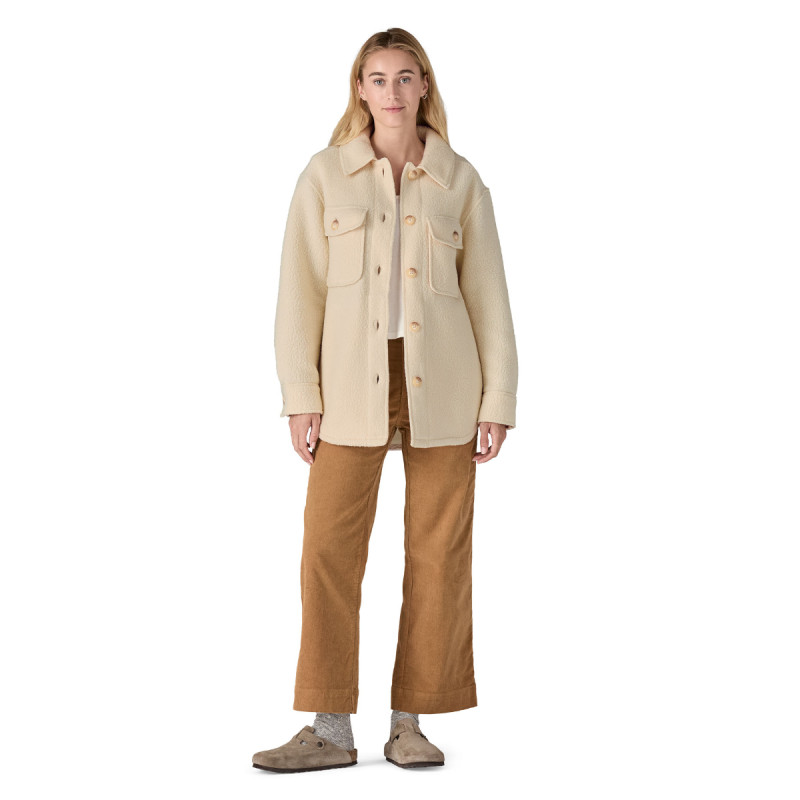 Dámsky kabát Patagonia RETRO PILE FLEECE SHACKET  - béžová
