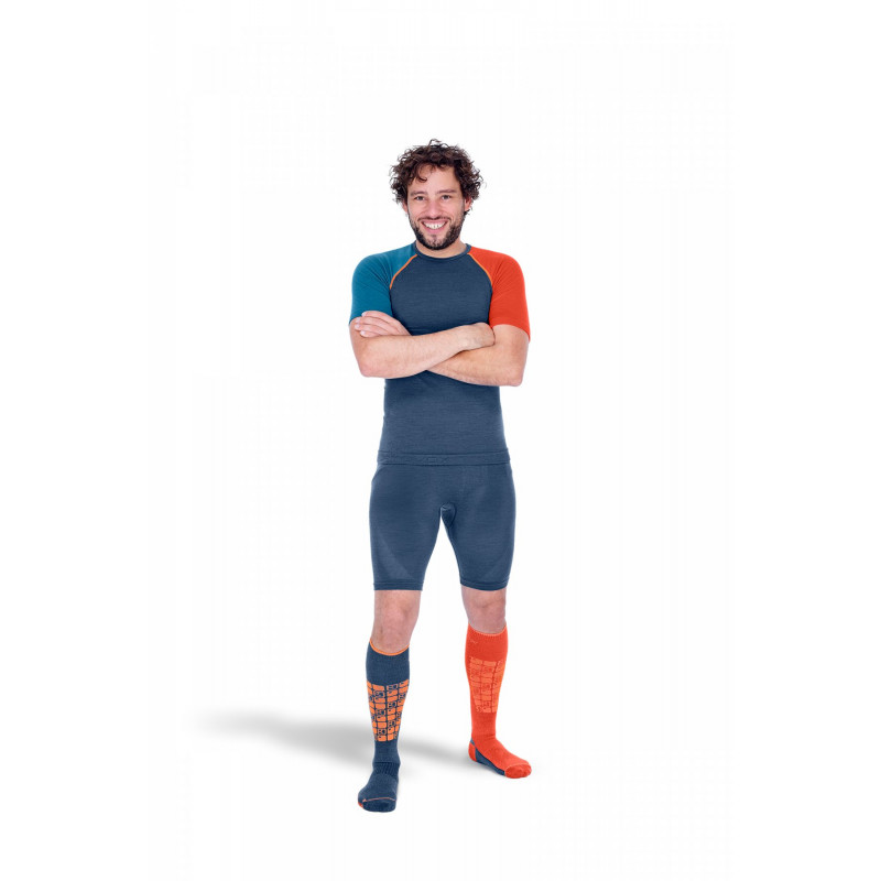 Pánské funkční tričko Ortovox 120 COMP LIGHT SHORT  - modrá