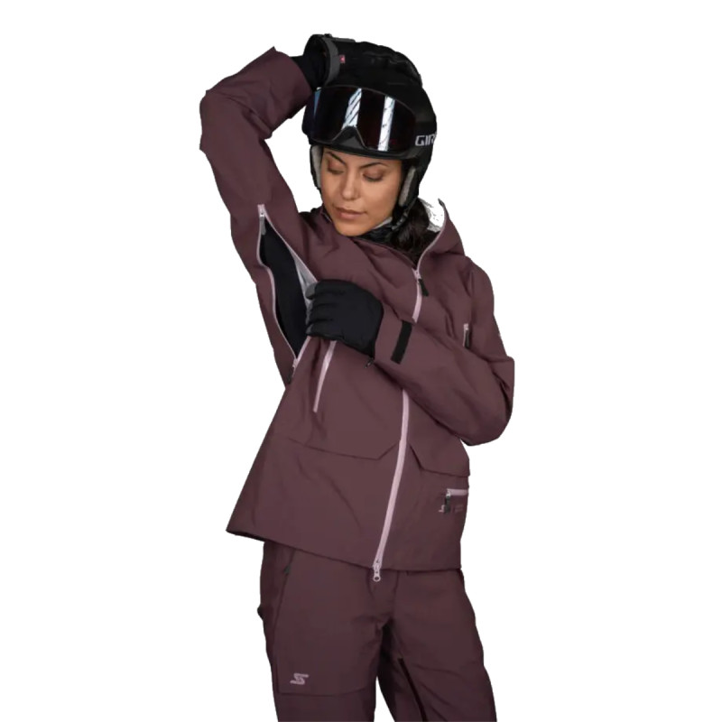 Dámská lyžařská bunda Stöckli SKI JACKET MONTERO  - vínová