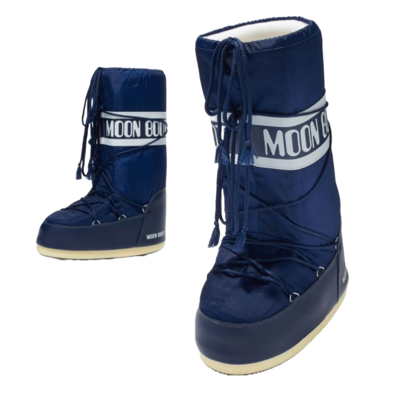 Dámské sněhule Moon Boot ICON NYLON  - tmavě modrá