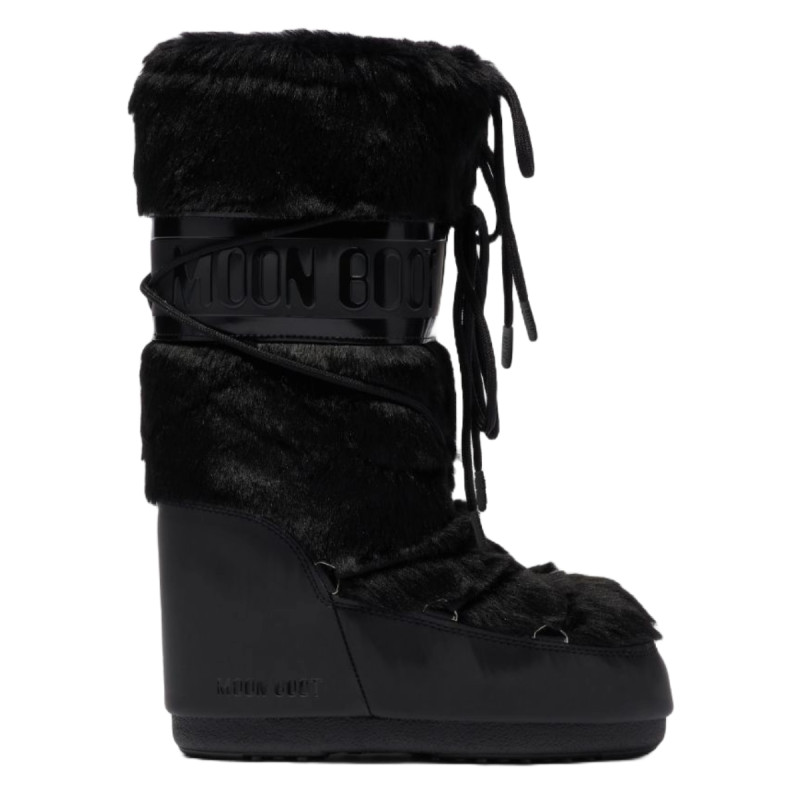 Dámské sněhule Moon Boot ICON FAUX FUR  - černá