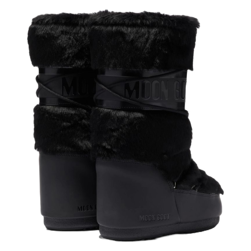 Dámské sněhule Moon Boot ICON FAUX FUR  - černá