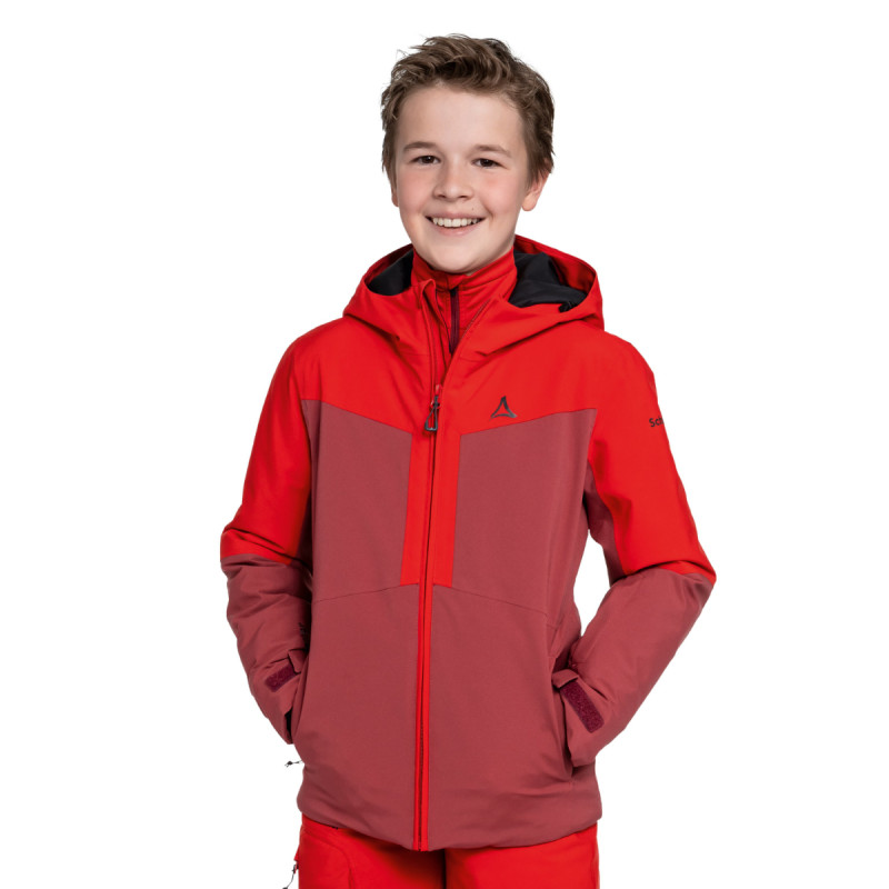 Chlapčenská lyžiarská bunda Schöffel RASTKOGEL B  - červená