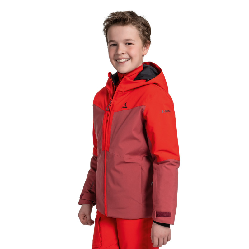 Chlapčenská lyžiarská bunda Schöffel RASTKOGEL B  - červená