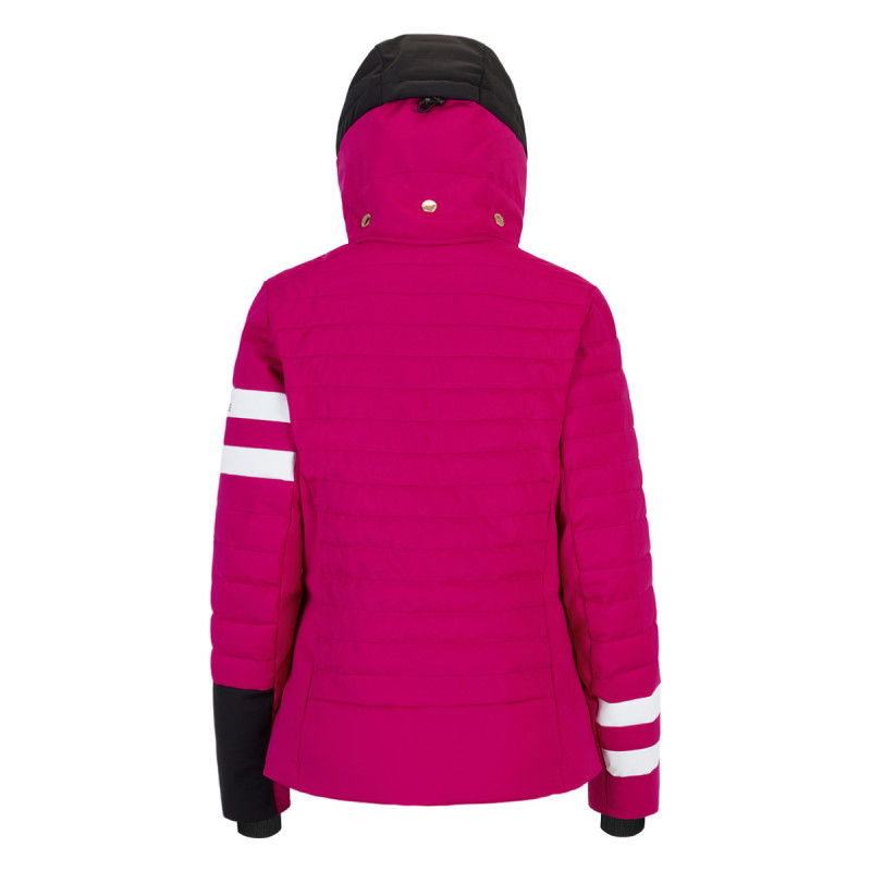 Dámska lyžiarská bunda OneMore 201 - ECO-DOWN SKI JACKET  - tmavo ružová