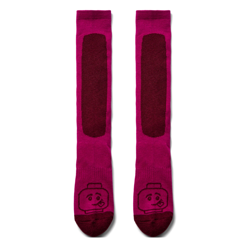 Dievčenské lyžiarské ponožky Lego Wear LWAZUN 700  - tmavo ružová