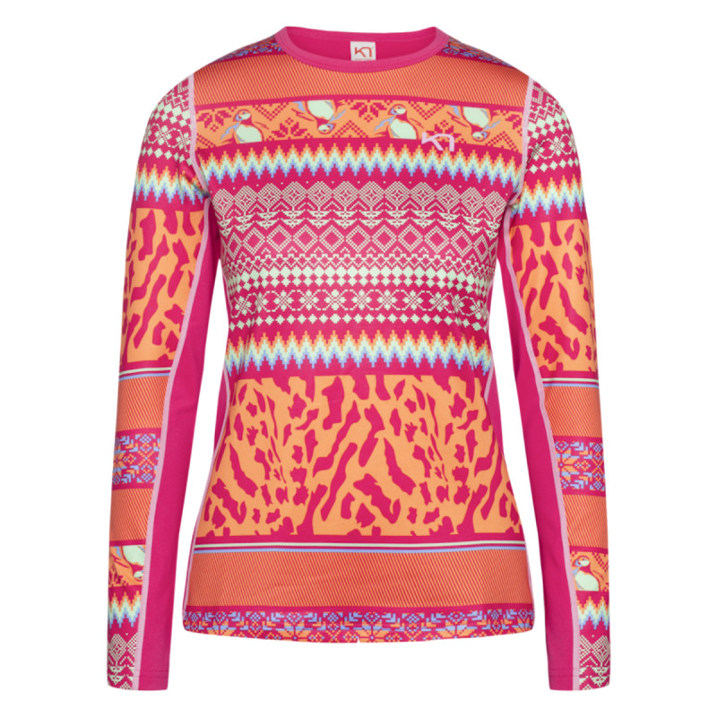 Dámske funkčné tričko Kari Traa LILJA LS  - ružová