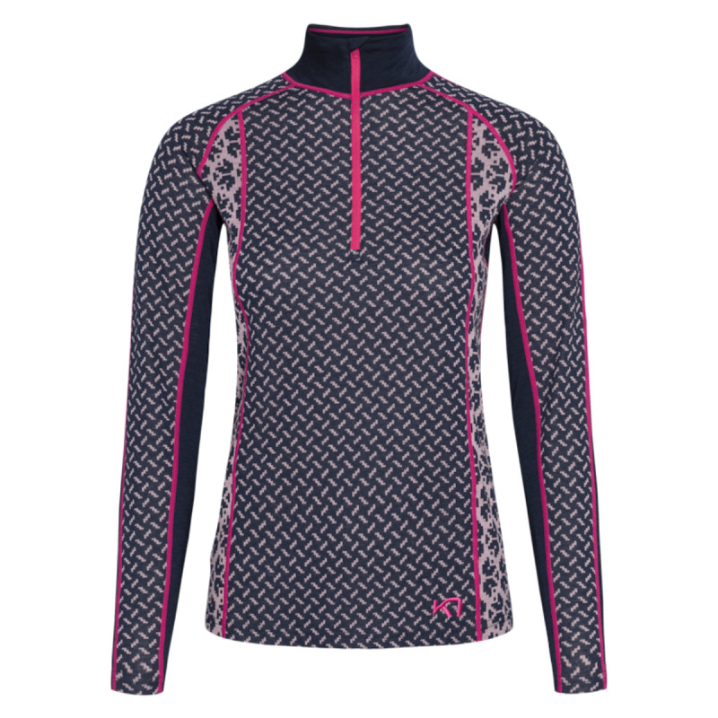 Dámske funkčné tričko Kari Traa LEKKER H/Z  - tmavo modrá