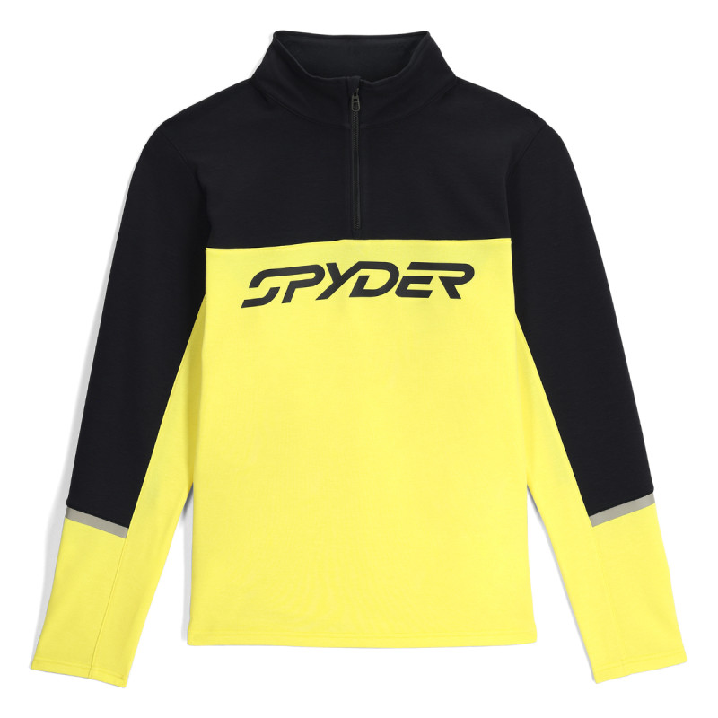 Pánska lyžiarská mikina Spyder SPEED FLEECE 1/2 ZIP  - žltá
