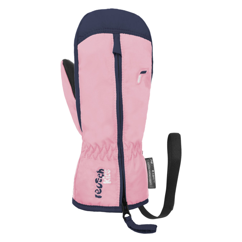 Dívčí lyžařské rukavice Reusch BEN MITTEN  - světle růžová