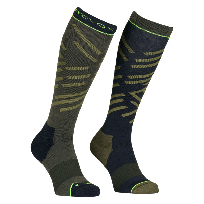 Pánské ponožky Ortovox SKI TOUR LONG  - khaki