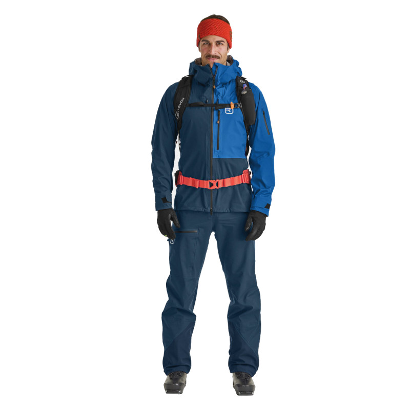Pánská bunda Ortovox 3L ORTLER JACKET  - modrá