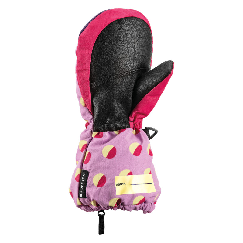 Dievčenské lyžiarské rukavice Leki LITTLE PAW MITT LONG  - ružová