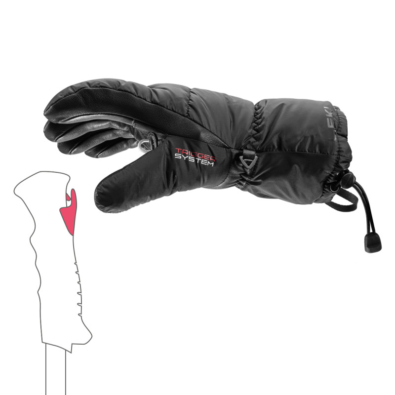 Dámske lyžiarské rukavice Leki GLACE 3D  - čierna