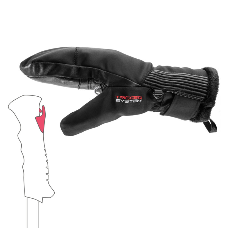 Dámske lyžiarské rukavice Leki VALLARTA 3D WOMEN MITT  - čierna