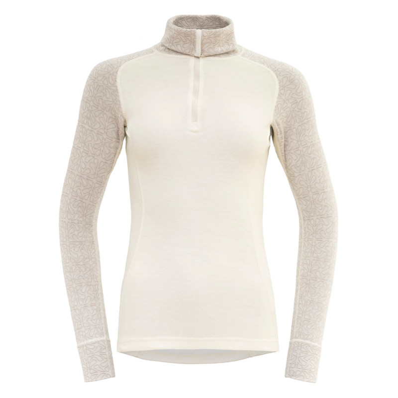 Dámske funkčné tričko Devold DUO ACTIVE SHIRT NECK  - biela