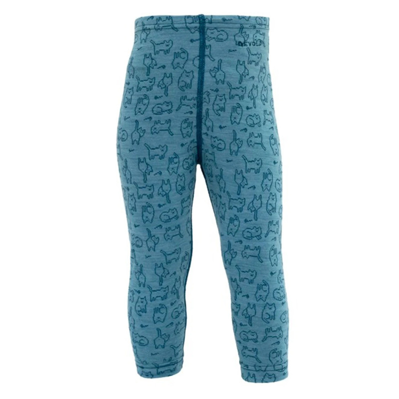 Dětské funkční kalhoty Devold DUO ACTIVE  - světle modrá