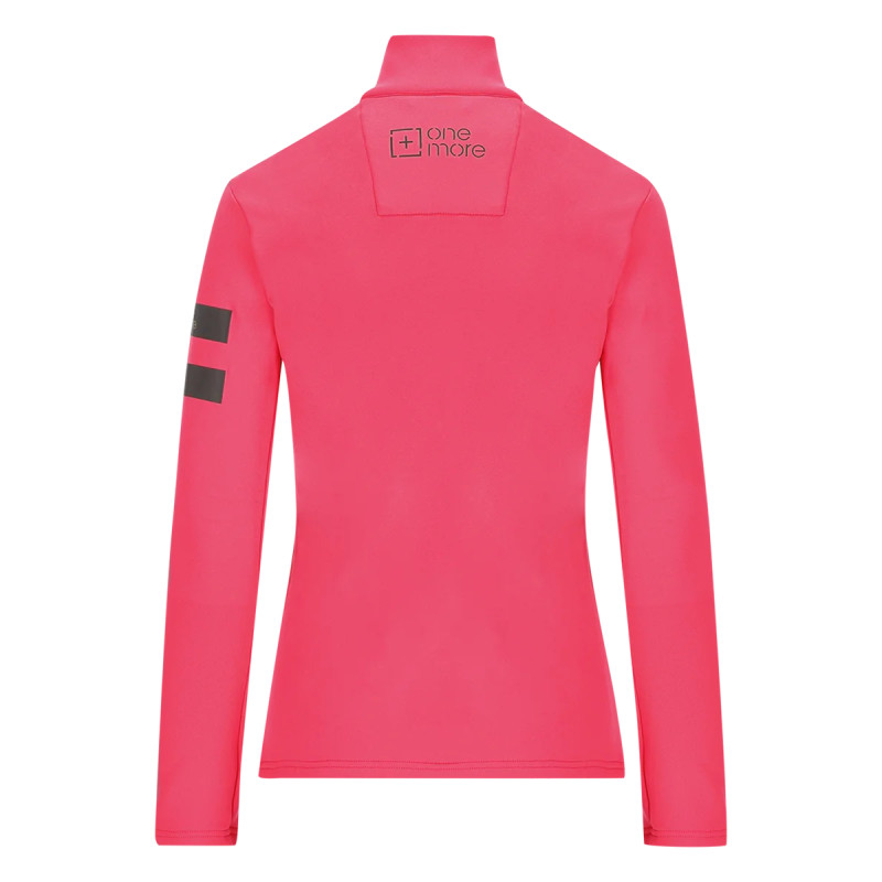 Dámska lyžiarská mikina OneMore 621 - TECH SWEATER FULL ZIP  - ružová