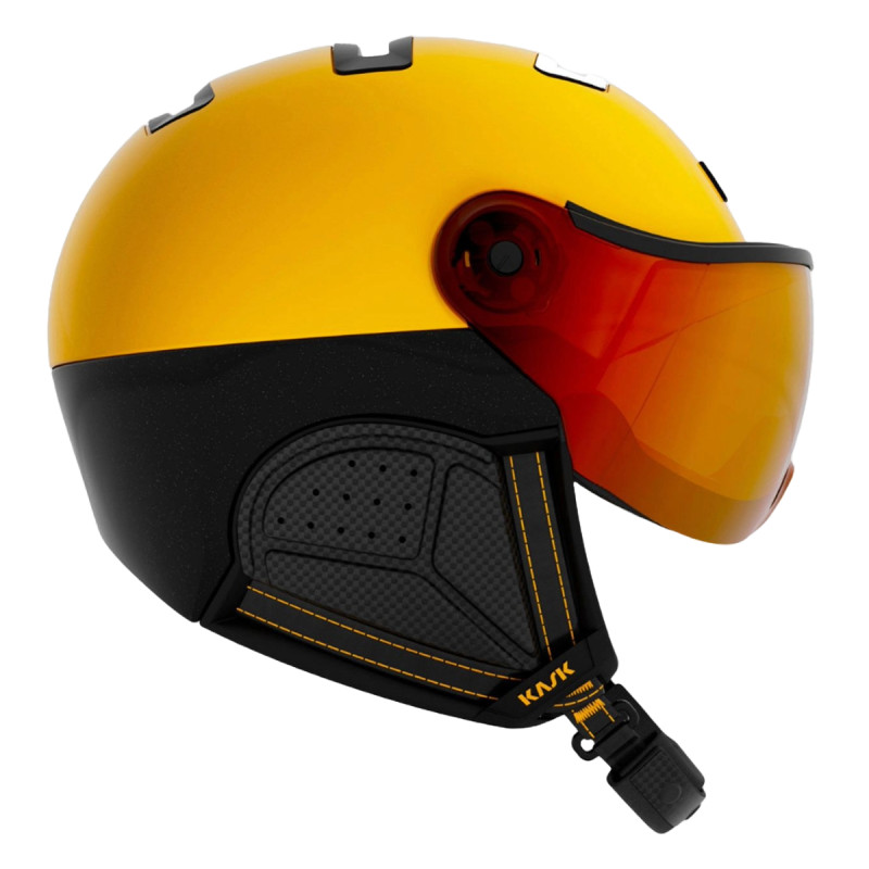 Lyžiarská prilba Kask PIUMA-R MONTECARLO VISOR  - žltá