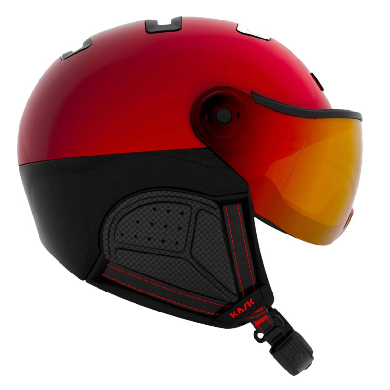 Lyžařská helma Kask PIUMA-R MONTECARLO VISOR  - červená