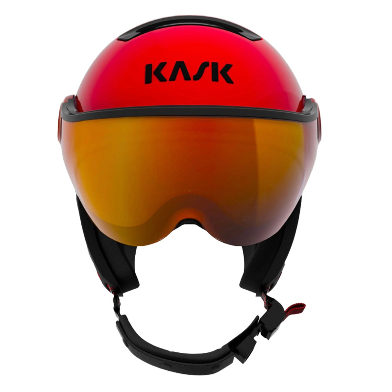 Lyžařská helma Kask PIUMA-R MONTECARLO VISOR  - červená