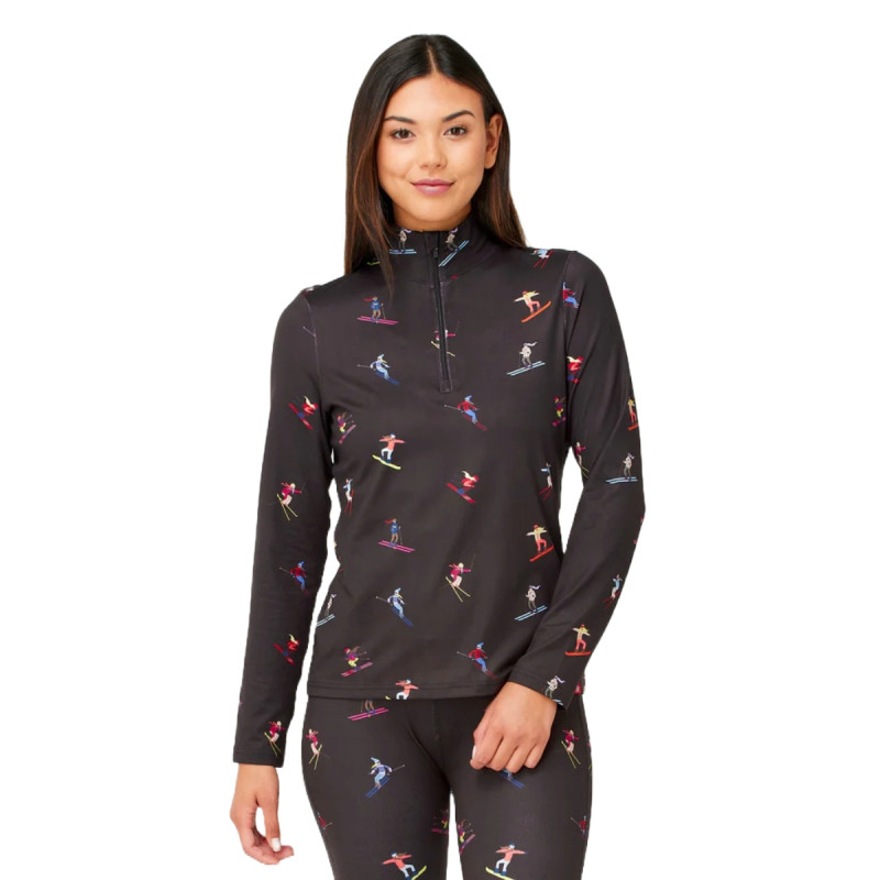 Dámská mikina Krimson Klover MULTI SKIERS  - černá