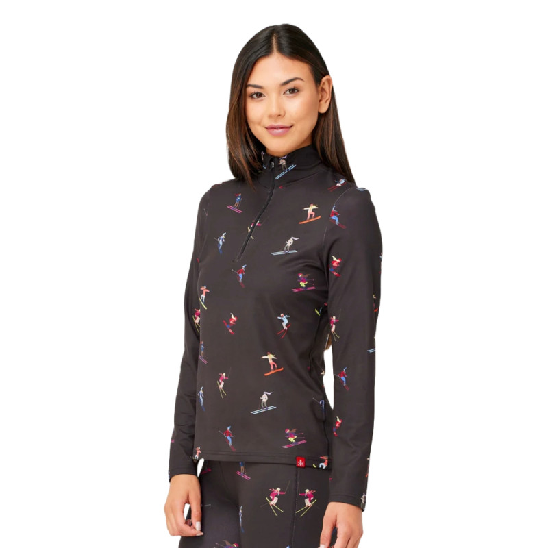 Dámská mikina Krimson Klover MULTI SKIERS  - černá