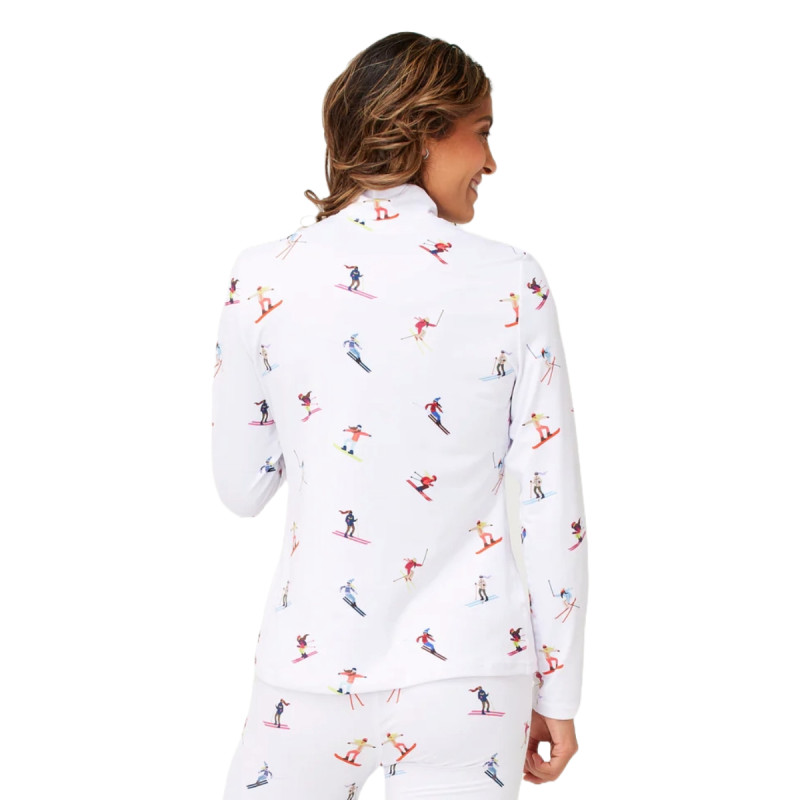 Dámska mikina Krimson Klover MULTI SKIERS  - biela