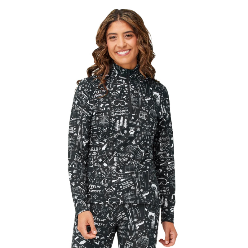 Dámska mikina Krimson Klover GRAFFITI  - čierna