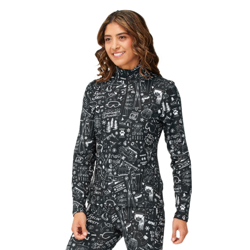 Dámska mikina Krimson Klover GRAFFITI  - čierna